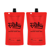 Filthy Food Bloody Mary Mix bottle with premium all-natural ingredients for home cocktails