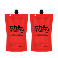 Filthy Food Bloody Mary Mix bottle with premium all-natural ingredients for home cocktails