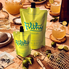 Filthy Food Margarita Mix margarita glass ready for a crisp, balanced cocktail.
