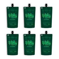 Filthy Food olive brine bottle for silky dirty martinis