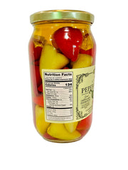 Fine Food Dittmann red stuffed peperoncini with sweeter flavor and creamy filling.