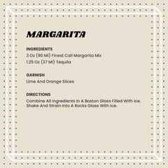 Finest Call margarita mix gallon packaging with convenient handle