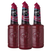 Finest Call Raspberry Puree Bottle shows vibrant red color ideal for cocktails