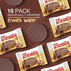 Fiorella Crunch Wafer Cookies hazelnut cream filled center visible
