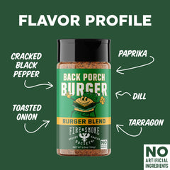 Fire & Smoke Society pork and chicken rub tin for versatile grilling.