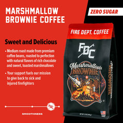 Fire Department Coffee made in USA roast factory scene emphasizes small-batch craft.