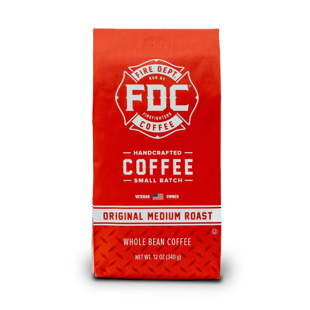 Fire Department Coffee Original Medium Roast bag with balanced flavor