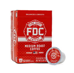 Fire Department Coffee Original Medium Roast pods pack ready for use