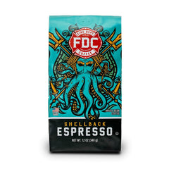 Fire Department Coffee Shellback Espresso beans for a bold morning brew