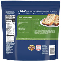 Chopped walnuts from Fisher Chef's Naturals shown in a bowl, perfect for salads and toppings.