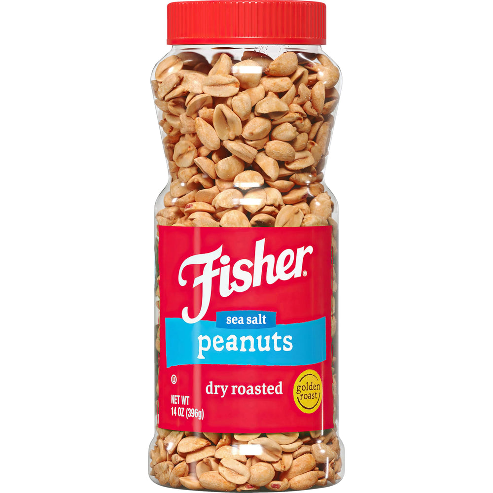 Fisher Chef's Naturals sea salt dry roasted peanuts on the go protein snack