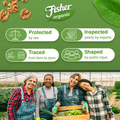 Fisher Chef's Naturals walnuts baking idea plate for granola and salads.