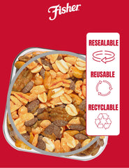 Fisher Snack Honey Roasted Mixed Nuts dorm-room setup ideal study snack.