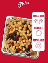 Frosted walnuts in Fisher Trail Mix add buttery texture.