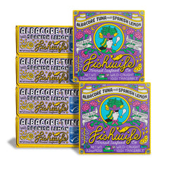 Fishwife lemon tuna albacore tin showing premium flavor ready to enjoy.