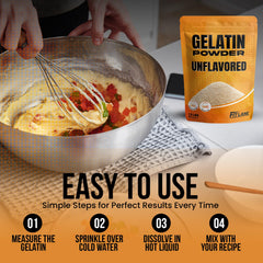 Fit Lane Gelatin used as dairy stabilizer for baking and desserts