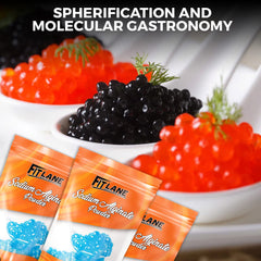 Fit Lane alginate powder as a natural thickener for dressings and sauces.