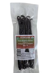 FITNCLEAN vanilla beans vacuum-sealed pack preserves aroma and freshness for later use