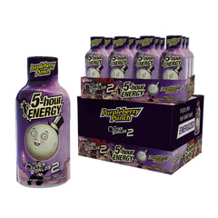 Five-hour Energy Outer Worlds Purpleberry Punch shot bottle for fast, focused energy on the go.