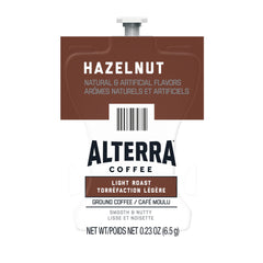 Flavia Alterra Hazelnut Freshpacks box for Flavia Brewers, 100-pack, convenient single-serve flavor.