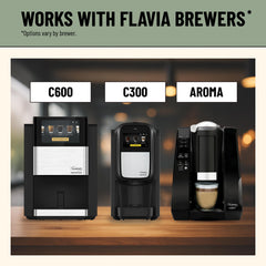 Brewed cup with steam highlights bold caramel aroma