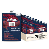 Flavia Lavazza Opera Intenso Freshpack closeup reveals bold flavor and clean brew.