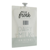 Flavia Mars Alterra Real Milk Froth packaging shows the 72-count box for home frothing.