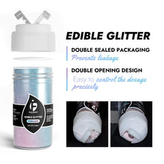 Fleoriya gold glitter dust enhances desserts with a luxurious sparkle.