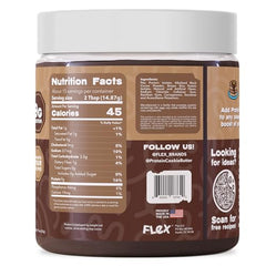 Brownie Batter powder being dispensed for quick mix-ins