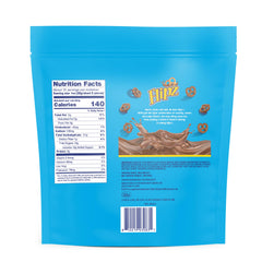 Flipz pretzels closeup shows crisp bite with smooth chocolate.
