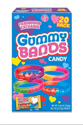 Flix Candy Gummy Bands bracelets, colorful set for classroom Valentine’s exchanges