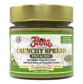 Flora Fine Foods pistachio crunch spread Italian jar with real pistachio chunks for texture
