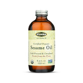 Flora sesame oil in an amber bottle ready for cooking