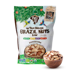 Floresta em Pé Brazil nuts 15oz, raw and unsalted, protein-rich snack.