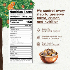 Floresta em Pé Tropical Trail Mix white raisins close-up