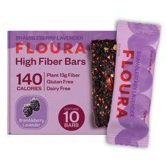 Floura Brambleberry Lavender bar fruit-forward flavor and fiber boost in a bite