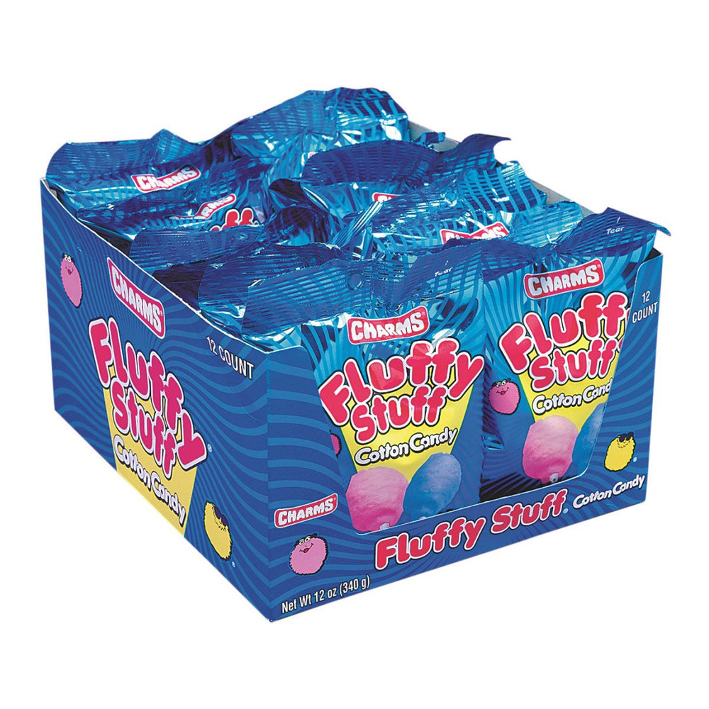 Fluffy Stuff cotton candy pink and blue in stay-fresh packaging ideal for gifts.