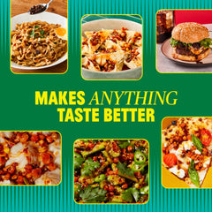 FLYBYJING Xtra Crunchy Sichuan Chili Crisp on dishes adds extra crunch and heat.