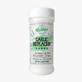 Foddies Garlic Replacer bottle front showing convenient, gut-friendly seasoning option