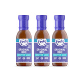Fody BBQ sauce bottle front view, gluten-free and onion-free.