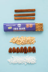 Bar texture close-up to reveal crunchy bite and maple drizzle.