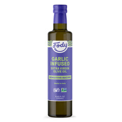 Fody garlic-infused olive oil bottle pour for IBS-friendly cooking