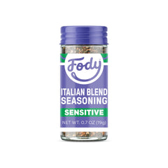 Fody Italian Blend Seasoning bottle close-up for gut-friendly flavor
