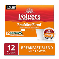 Folgers Breakfast Blend K-Cup pack ready for quick brewing