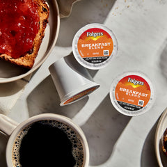 Folgers Breakfast Blend mellow flavors with balanced finish