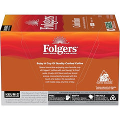 Folgers Colombian Coffee K-Cups brewing in a Keurig for fast daily cup