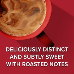 Folgers Toasty Hazelnut on kitchen counter with a setup for quick brew.