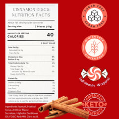 FolksField individually wrapped cinnamon discs for convenient on-the-go snacking
