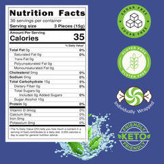 FolksField Sugar Free Peppermint Candy individually wrapped for gifting and travel