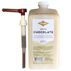 Fontana White Chocolate Mocha Sauce pump enables clean, mess-free, portion-controlled servings.